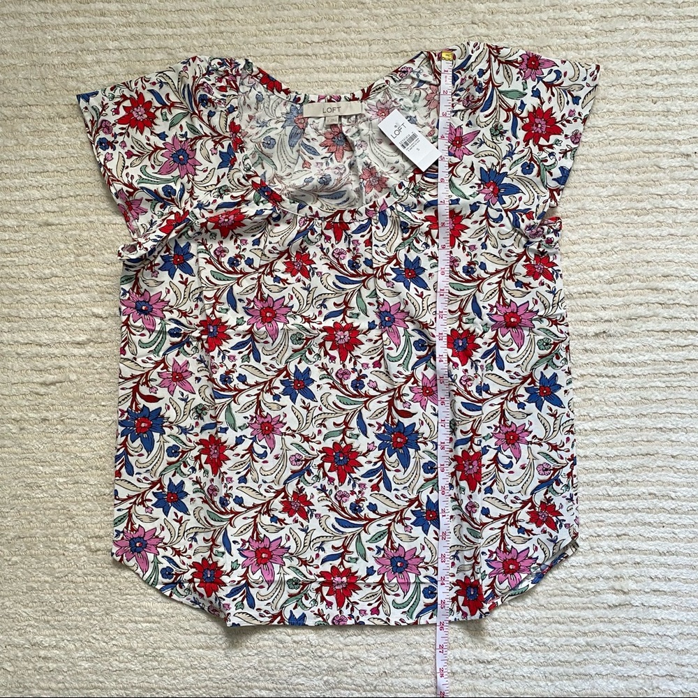 NWT Loft Spring Bloom tunic top - Picture 10 of 12